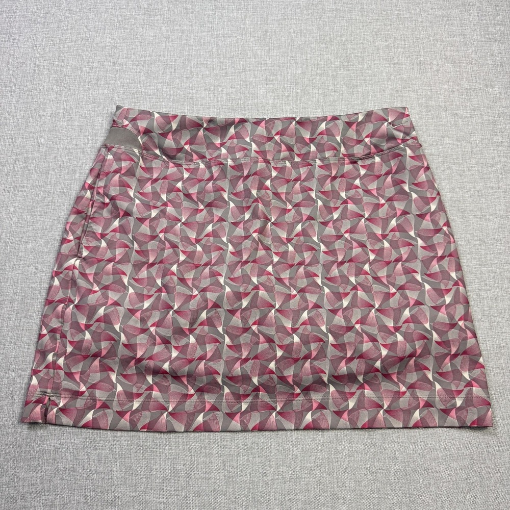 Nike‎ Golf Geometric Skort Skirt Womens Large Multicolor Short Lined Stretch